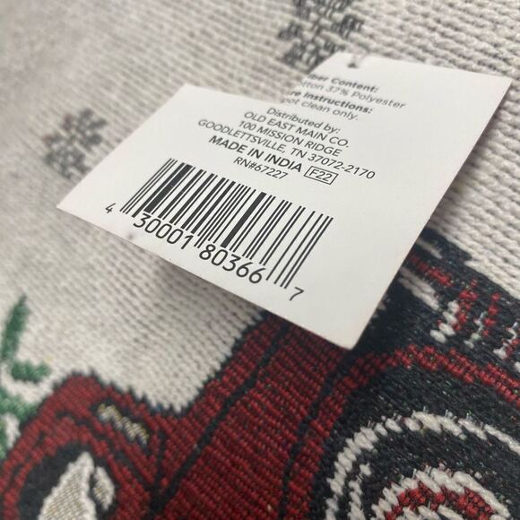 HOLIDAY‎ Decorative Gold & Silver Desk Top Signs (2) With (1) Tapestry Placemat - Picture 3 of 7